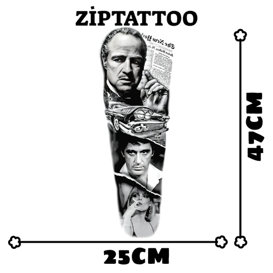 Scarface - Kol Kaplama Dövmesi